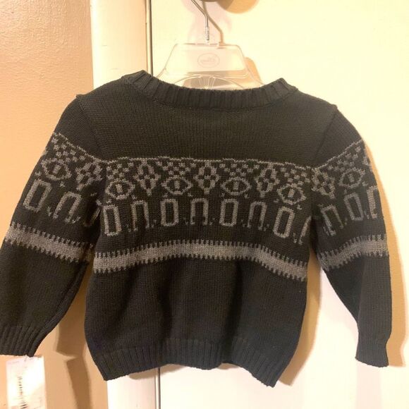 😊3/$30 NWT Carter’s Baby Navy Sweater w/grey design Size 12months Tag price $38 - Picture 6 of 7